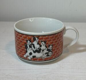 Vintage Takahashi San Francisco City Cat Ceramic Soup Mug